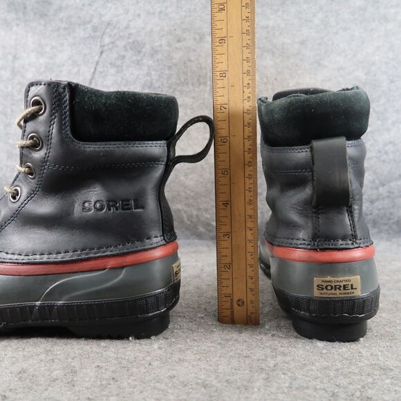 Sorel Boots Men 6 Snow Winter Cheyanne II Leather Rubber Lace Up Waterproof Grey main image 14